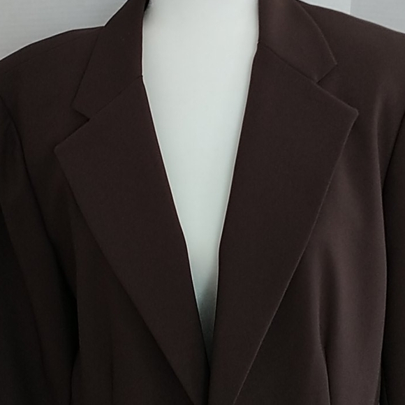 Liz Baker Tall Brown Classic Blazer 16 Tall - Picture 3 of 8